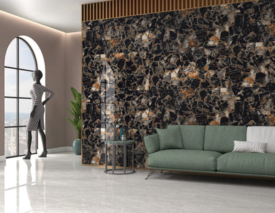 AGATE NERO HIGH GLOSS 60x120 / Агате