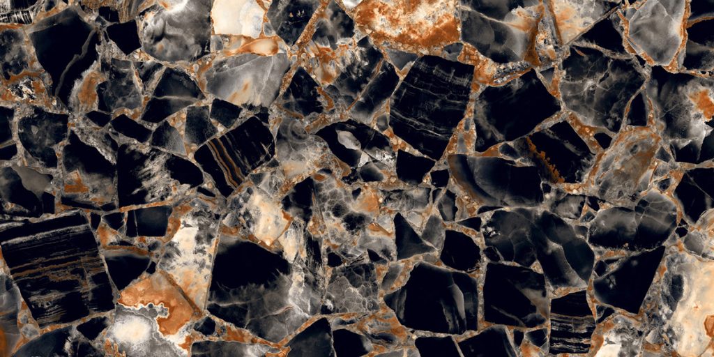 AGATE NERO HIGH GLOSS 60x120 / Агате