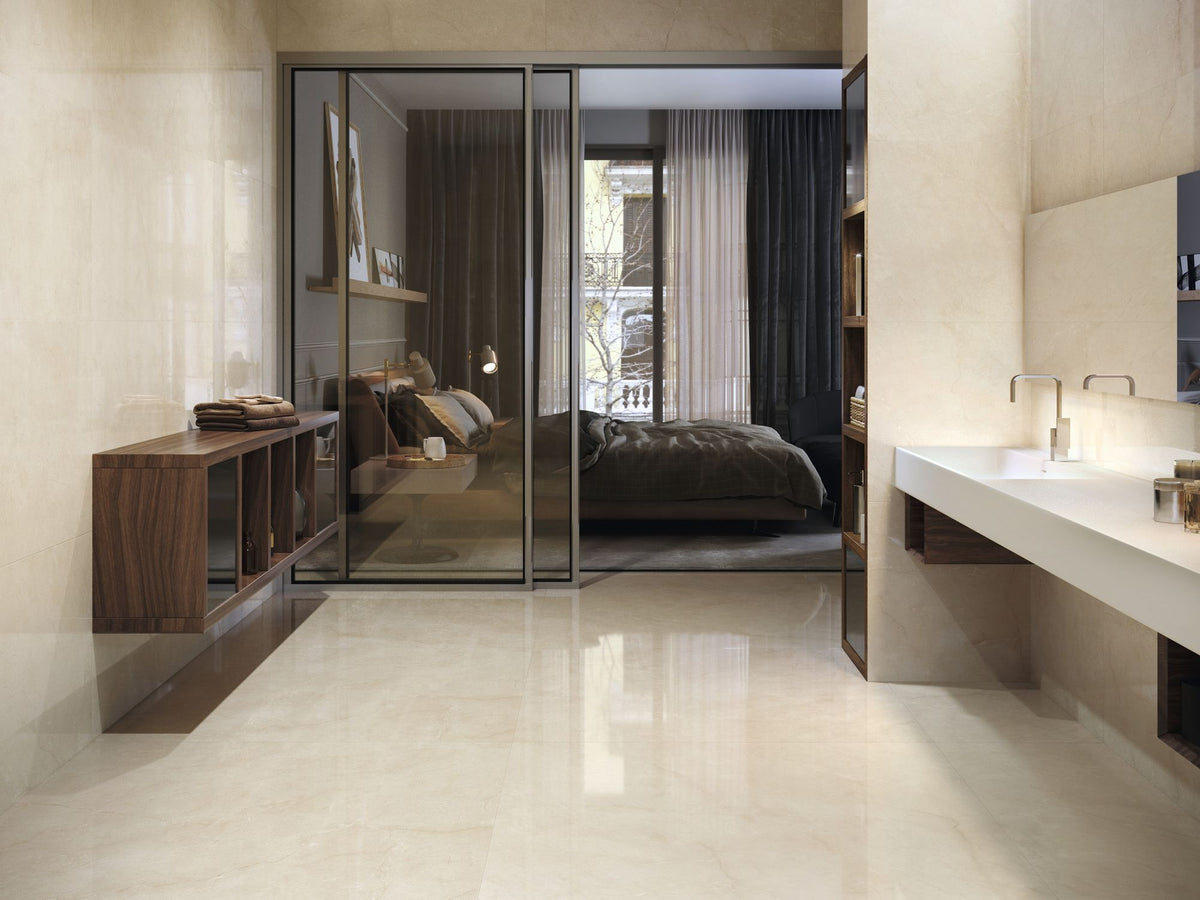 CREAM CHAMBER NATURAL 60x120 - Baldocer ambient