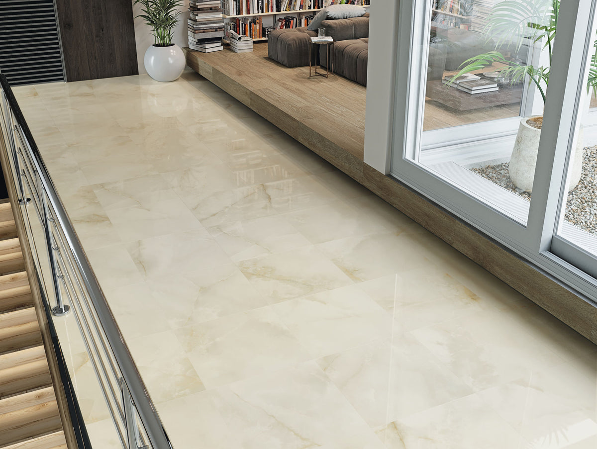 QUIOS CREAM PULIDO 60x120 - Baldocer ambient 2
