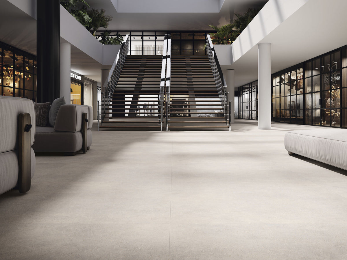 ASPHALT OFF WHITE 60x60 - Baldocer ambient